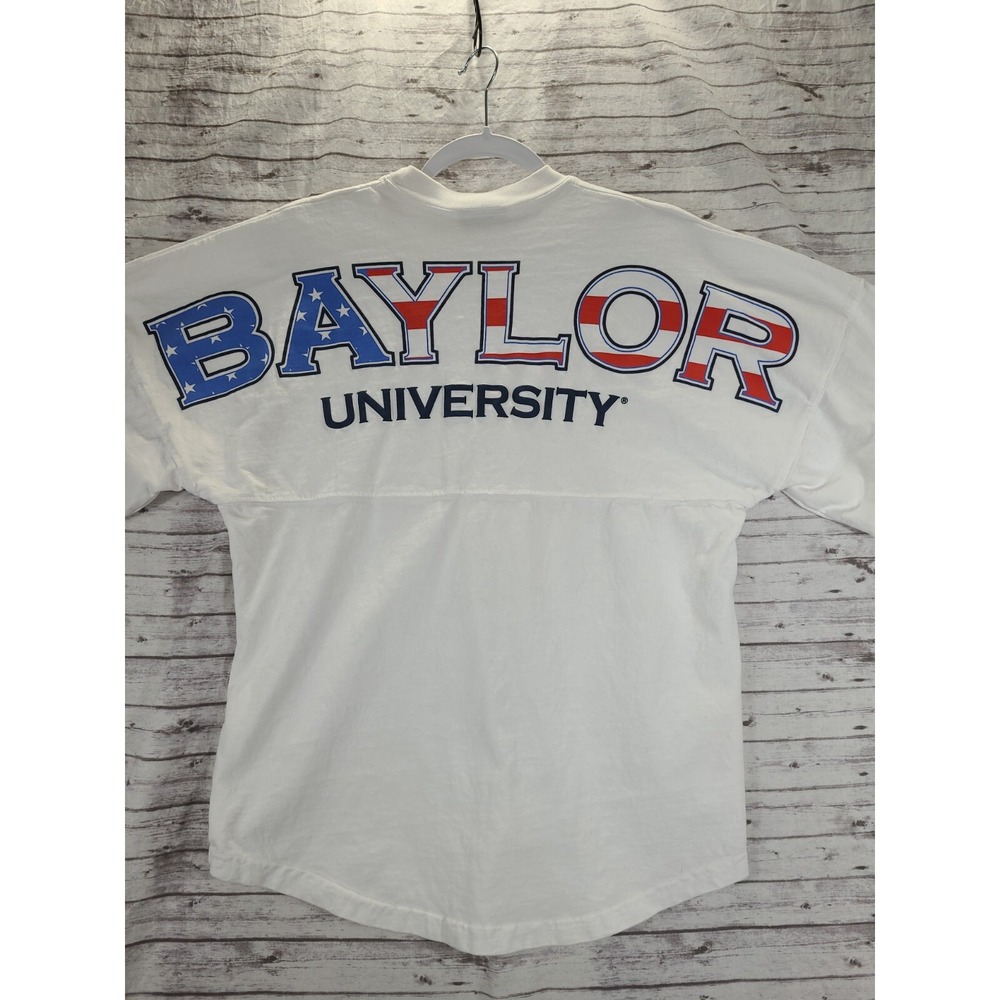 Spirit Jersey Baylor University American Flag Sz XS USA Stars and Stripes
